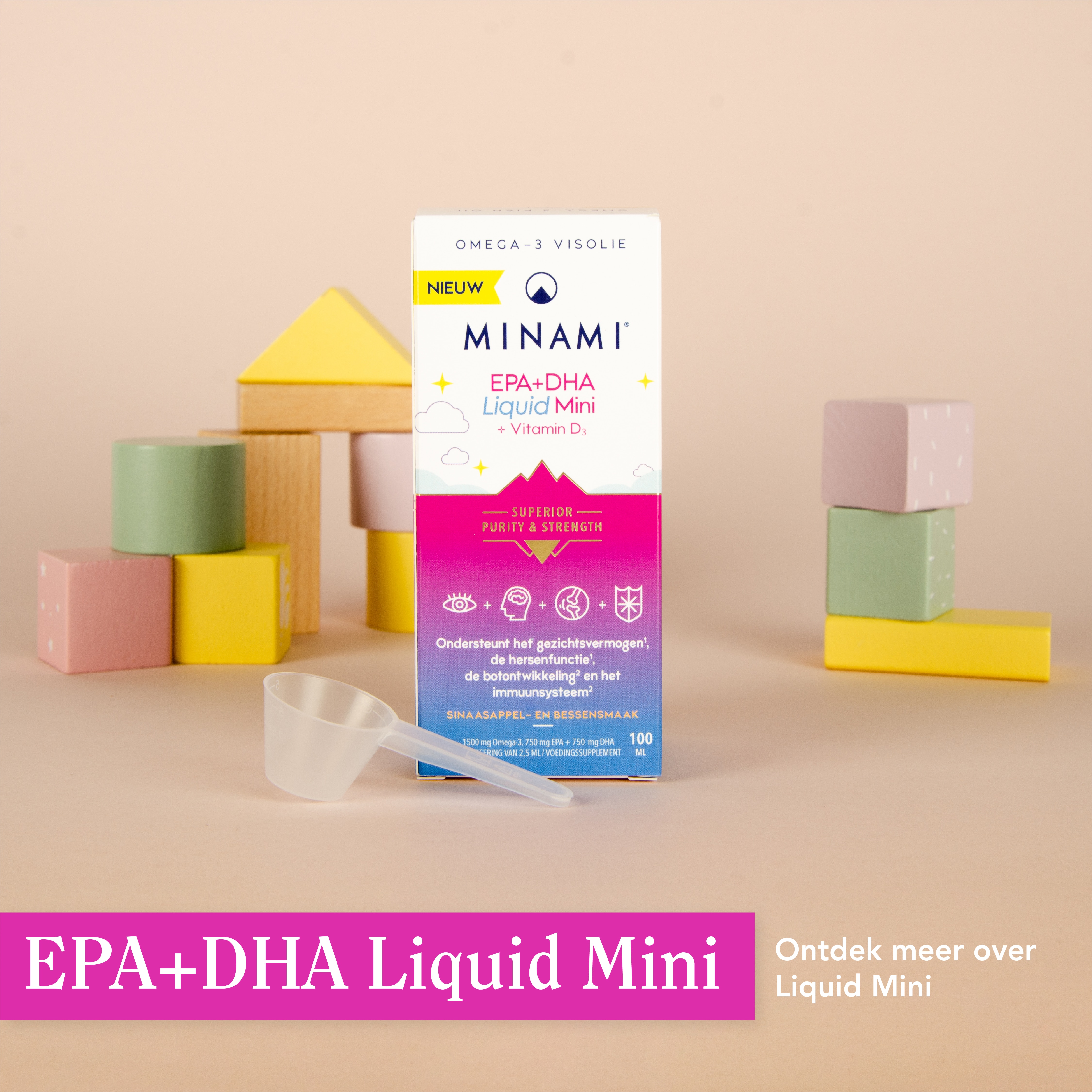 Minami EPA+DHA Liquid Mini met vitamine D3